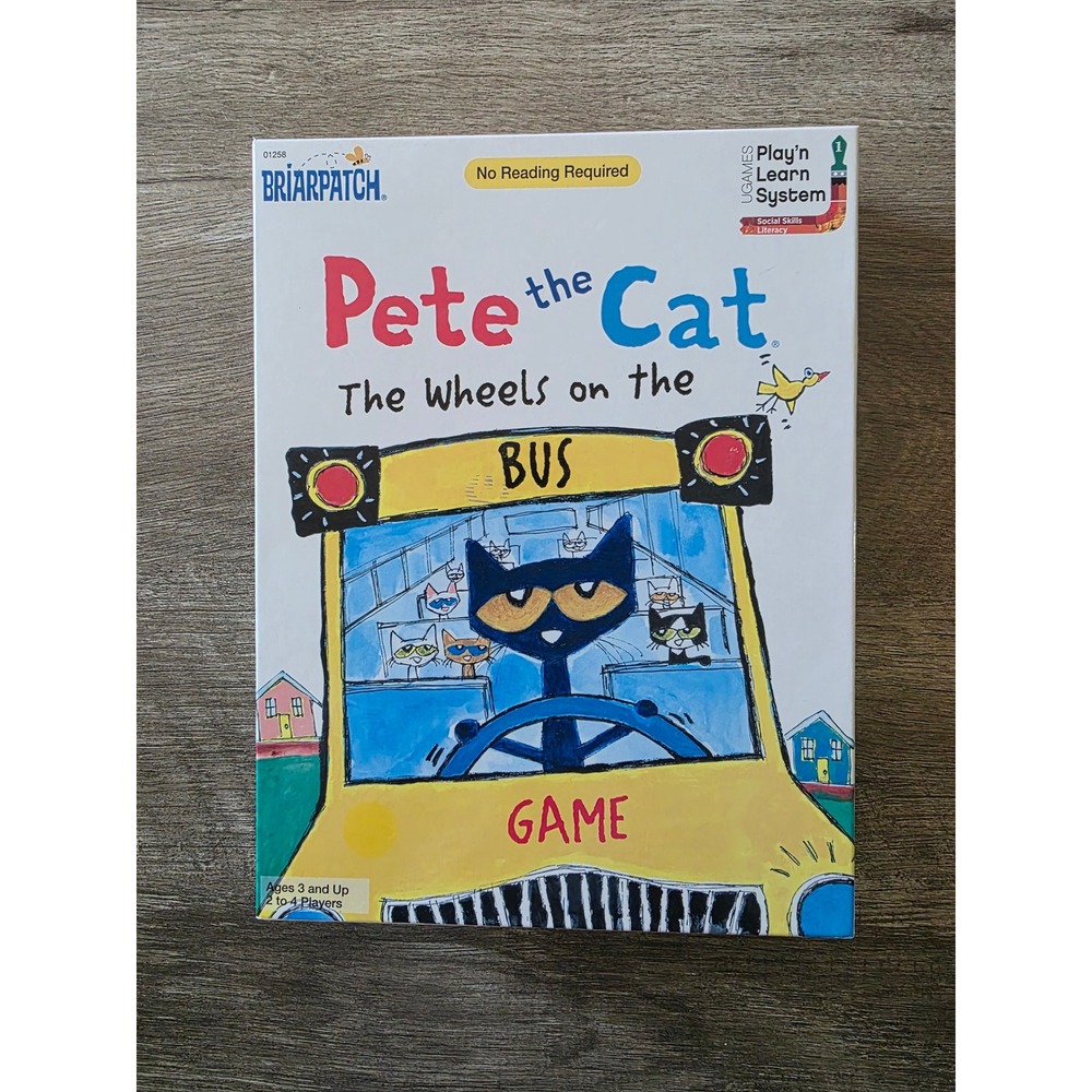 Pete the Cat The Wheels on the Bus Game Kids Board Game 2-4 Player